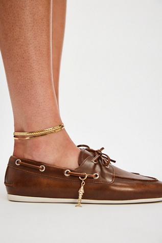 Sperry Slim Boat Shoes at Free People in Tan, Size: US 9.5
