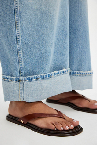 Remi Thong Sandals by Sam Edelman at Free People in Burnt Brandy, Size: US 7.5