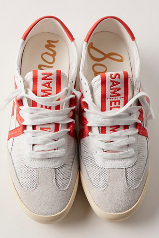 Irma Sneakers By Sam Edelman At Free People In White/Persimmon, Size: US 9