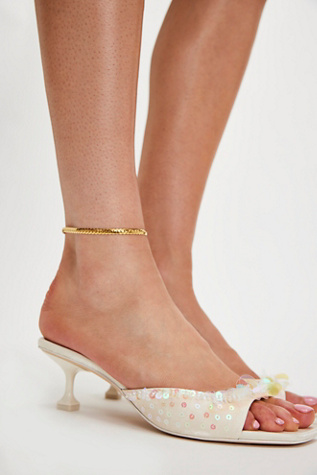 Juliana Sequin Heels by Circus NY by Sam Edelman at Free People in Pearl, Size: US 8