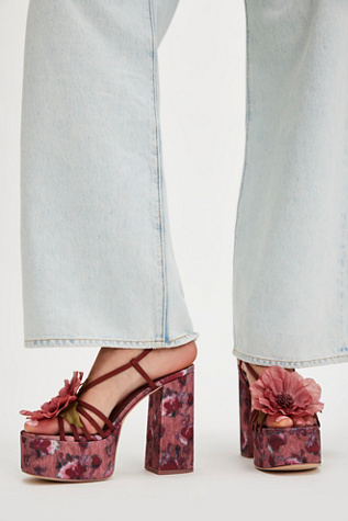 Siena Flower Platform Heels