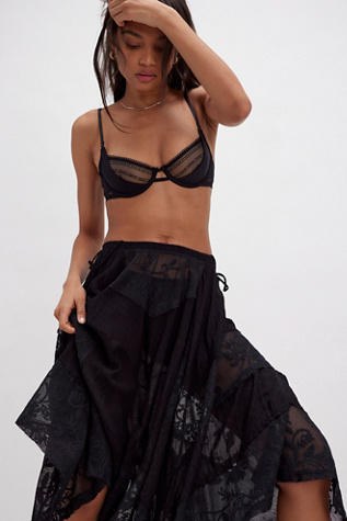 Enough Said Underwire Bra At Free People In Black, Size: 34 B