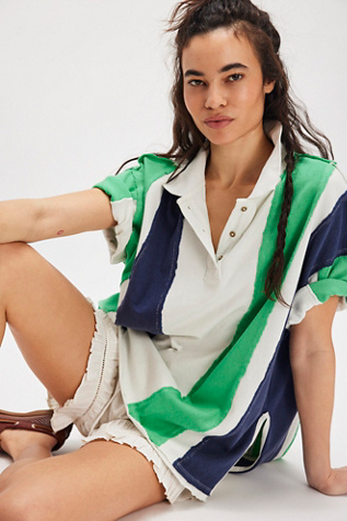 We The Free Too Cool For School Shirt at Free People in Green, Size: S