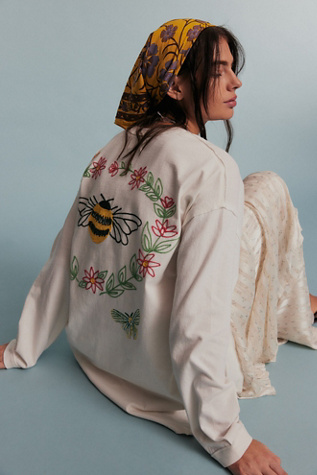 We The Free Never Leaf Me Tee at Free People in White, Size: S