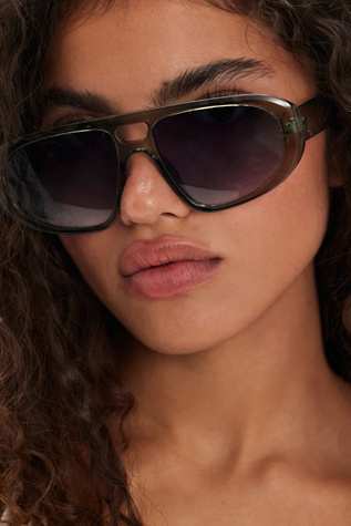 Ricardo Aviator Sunglasses by Free People in Blue