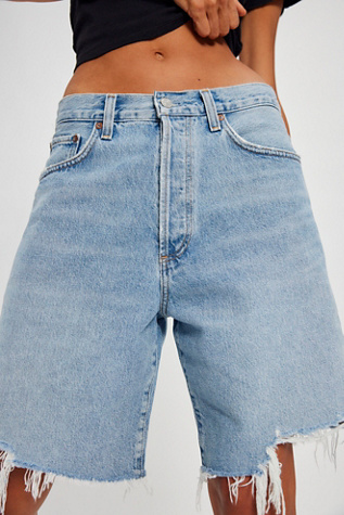 AGOLDE Indra Shorts at Free People in Force, Size: 27