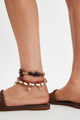 Cala Beaded Slip On Sandals