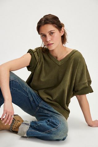 We The Free On The Move Pullover At Free People In Free Green, Size: Medium