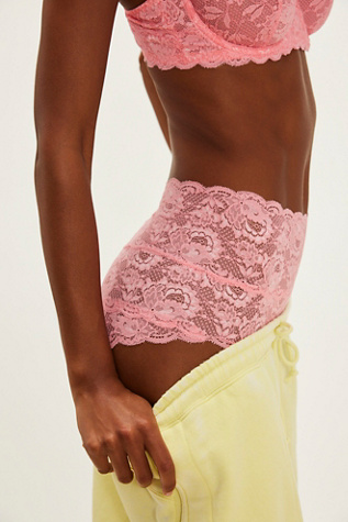 Never Say Never High-Waisted Bikini by Cosabella at Free People in Pink, Size: M