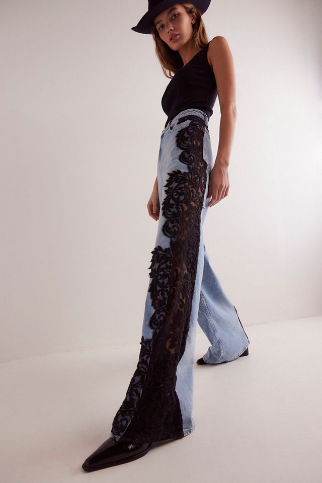 Tricia Fix Laced Up Denim Jeans #3