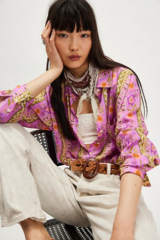 Spell Goldie Shirt at Free People in Desert Rose, Size: Large