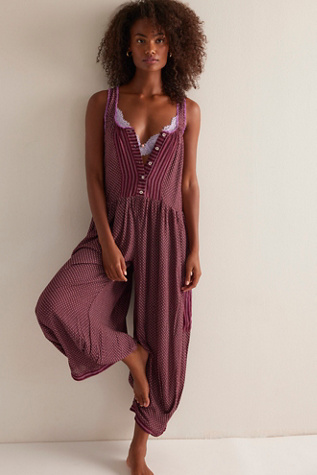 Full Bloom Romper by Free People in Brown, Size: S