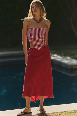 Sunrise Midi Skirt by free-est at Free People in Samba, Size: Small