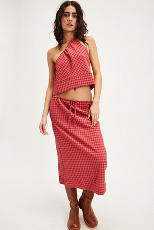 Harper Plaid Set At Free People In Red Combo, Size: XS