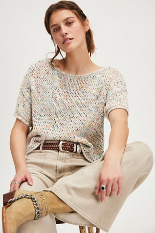 Mezcal Sweater Tee At Free People In Ice Water Combo, Size: Small