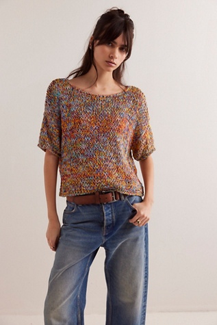 Mezcal Sweater Tee At Free People In Blue Mezcal Combo, Size: Small