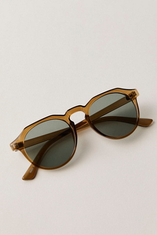 Sedona Round Sunnies At Free People In Moss