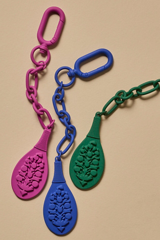 Porte-clés Court par Free People en Bleu Staller, pour femme