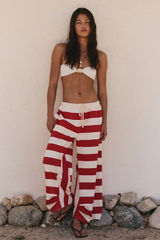 Dakota Pants by free-est at Free People in Red Combo, Size: Medium