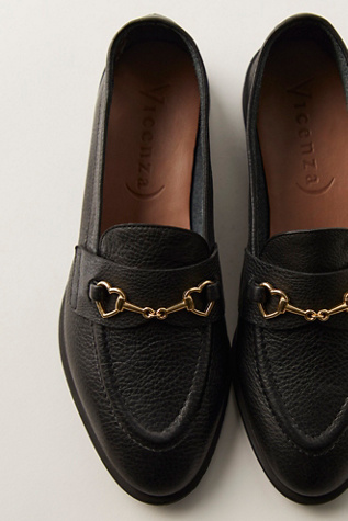 Heart & Chain Loafers By Vicenza At Free People In Black, Size: US 9