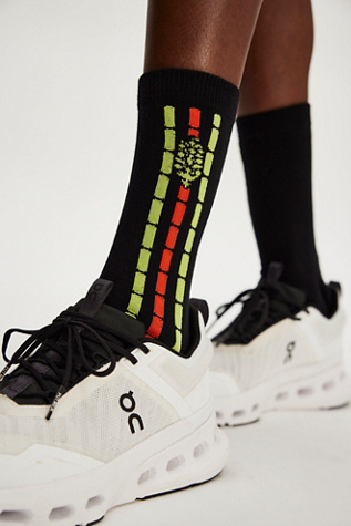Fast Lane Crew Socks by FP Movement at Free People in Black Combo