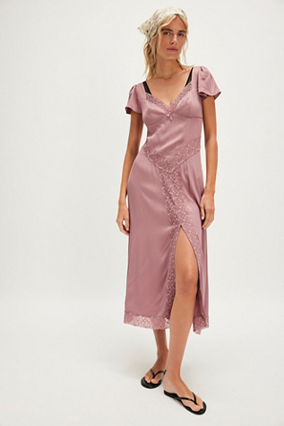 Pink Skies Midi Dress At Free People In Nostalgia Rose, Size: Small