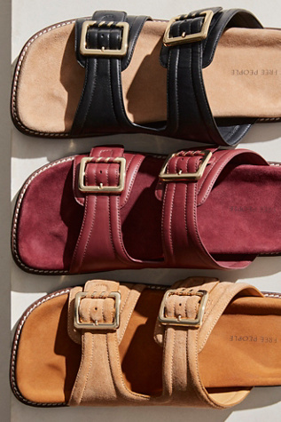 Sage Square Toe Footbed Slides