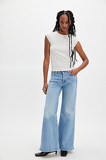 Snacks! by MOTHER The Dollop Heel Jeans | Free People Snacks! by MOTHER The Dollop Heel Jeans | Free People
