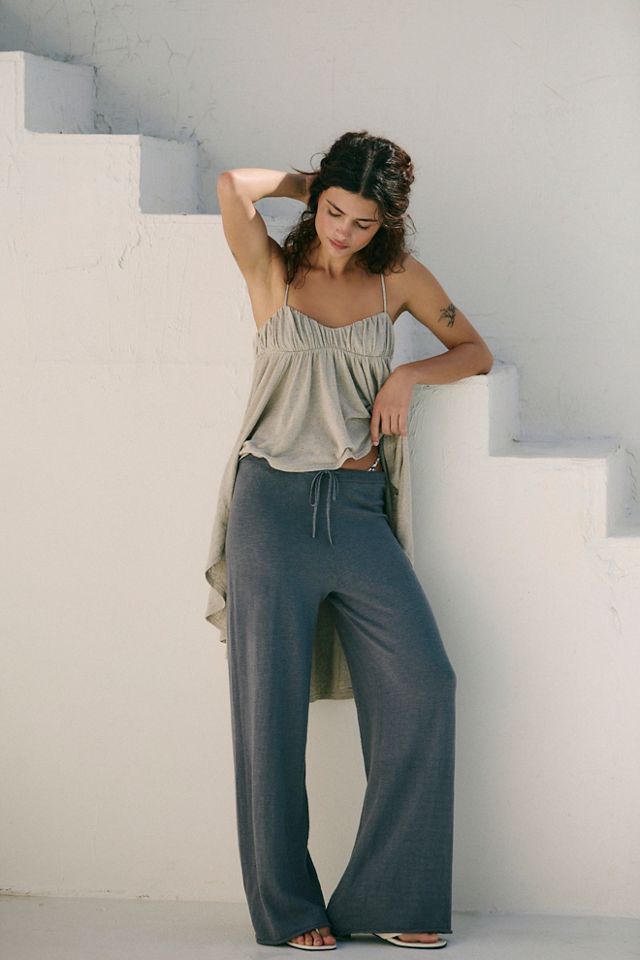 Avalon Cotton-Linen Sweater Pants