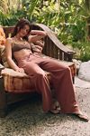 Avalon Cotton-Linen Sweater Pants
