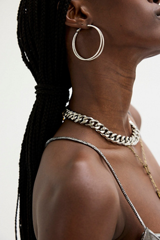 Atelier CG Dash Necklace at Free People in Silver