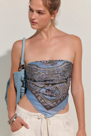 So Silk Bandana at Free People in Blue