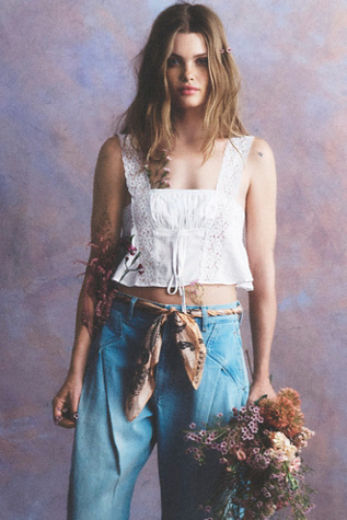 So Silk Bandana by Free People in Pink