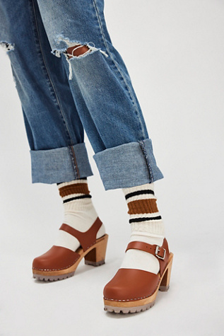 MIA Abba Clogs By MIA Shoes At Free People In Luggage, Size: US 9