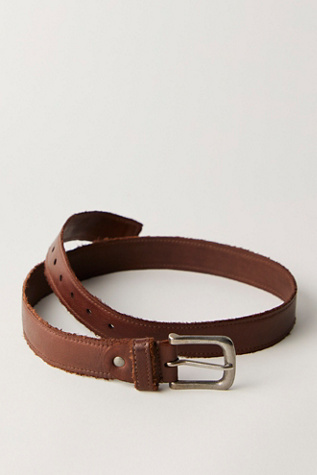 Memphis Leather Belt At Free People In Espresso, Size: S-M/P-M