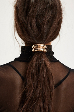 Hideaway Hair Cuff At Free People In Gold