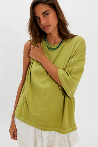 We The Free Perfect Oversized Tee at Free People in Palm Oasis, Size: XS