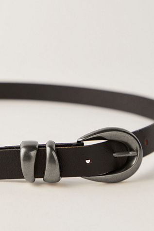 Женский ремень Free People Siren Leather Belt, цвет: Чёрный — фото 3