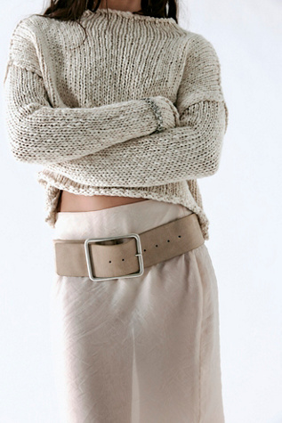 Suede Hex Hip Belt