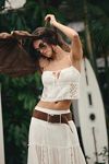 Suede Hex Hip Belt