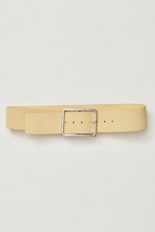 Женский ремень Free People Suede Hex Hip Belt, цвет: Кремовый — фото 2