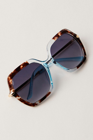 Polly Oversized Square Sunglasses At Free People In Ombre