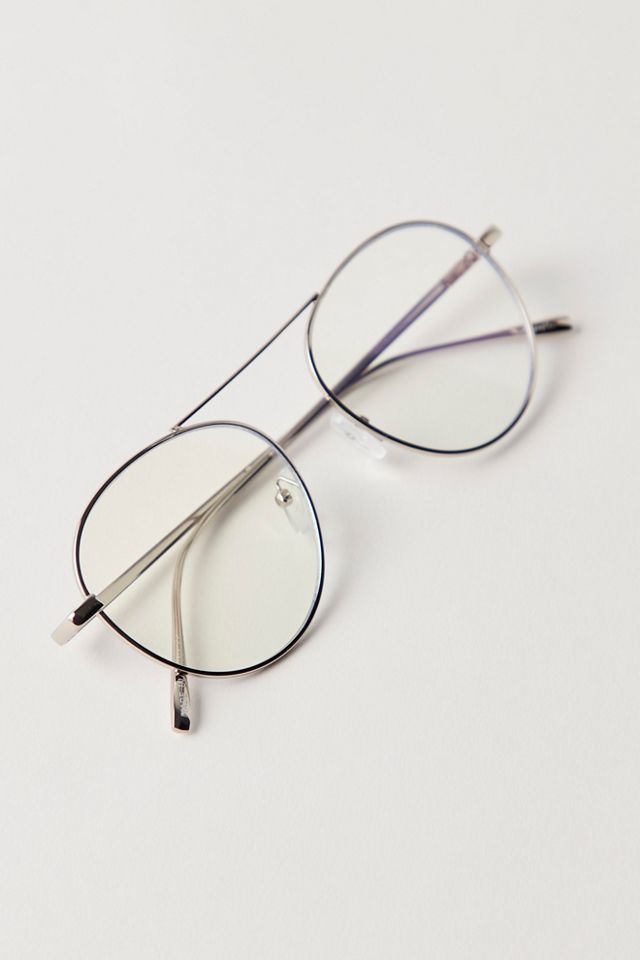 Lunettes de soleil aviateur anti-lumière bleue Moira #1