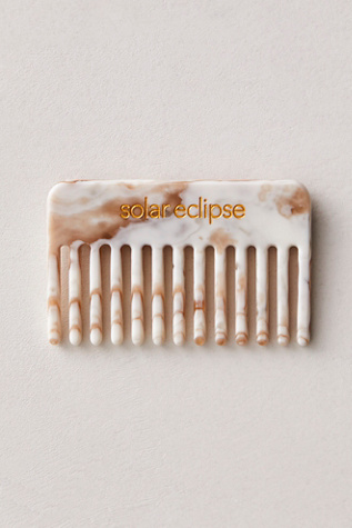 Solar Eclipse Pocket Size Wide Tooth Comb at Free People in White