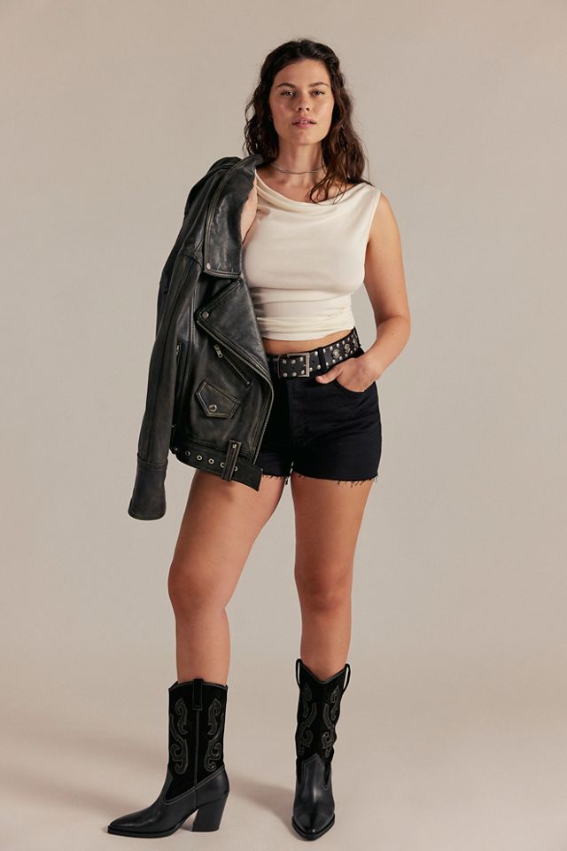 CRVY Bellarosa High-Rise Vintage Shorts #2