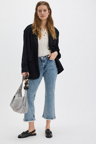 Damson Madder Broderie Kenny Jeans at Free People in Rider, Size: US 6