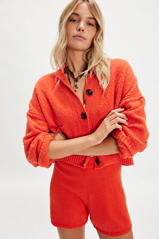 We The Free Bianca Cardi at Free People in Orange, Size: S