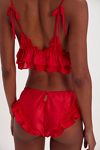Butterfly Lace Ruffle Cheeky Undie