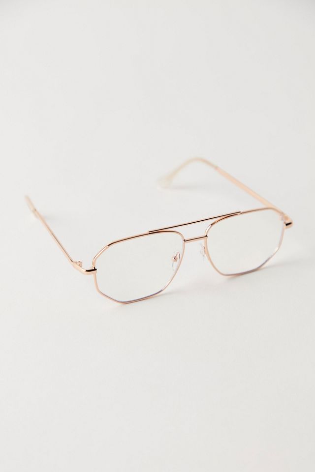 Lunettes de soleil aviateur anti-lumière bleue Peter Retro #2