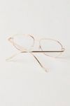 Peter Retro Oversized Blue-Light Aviator Glasses